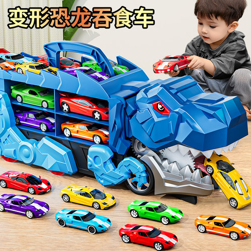 2024新款恐龙吞食玩具车男孩