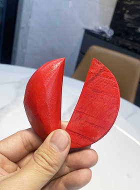 潮汕拜神红色老爷保号圣杯实木