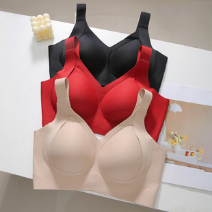 无痕大码 内衣女大胸显小无钢圈聚拢文胸全包容收副乳防下垂胸罩