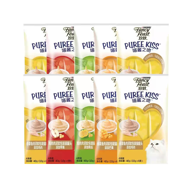 珍致猫零食猫条喵酱之吻宠物猫咪成猫幼猫营养进口猫湿粮猫罐头