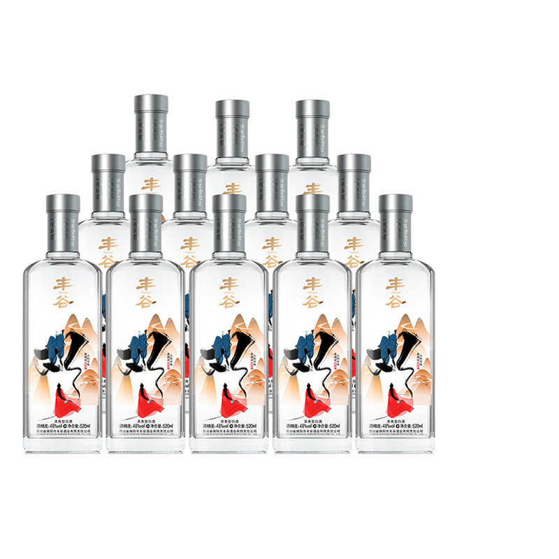 【丰谷授权直供】丰谷欢酒纯粮浓香型白酒48度520ml*12瓶宴请送礼