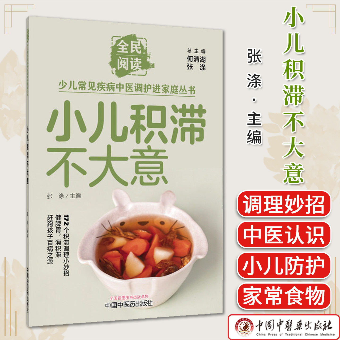 小儿积滞不大意 张涤 少儿常见疾病中医调护进家庭丛书 172个积食调理小妙招中医儿科脾系病证辨证治疗 中国中医药出版社