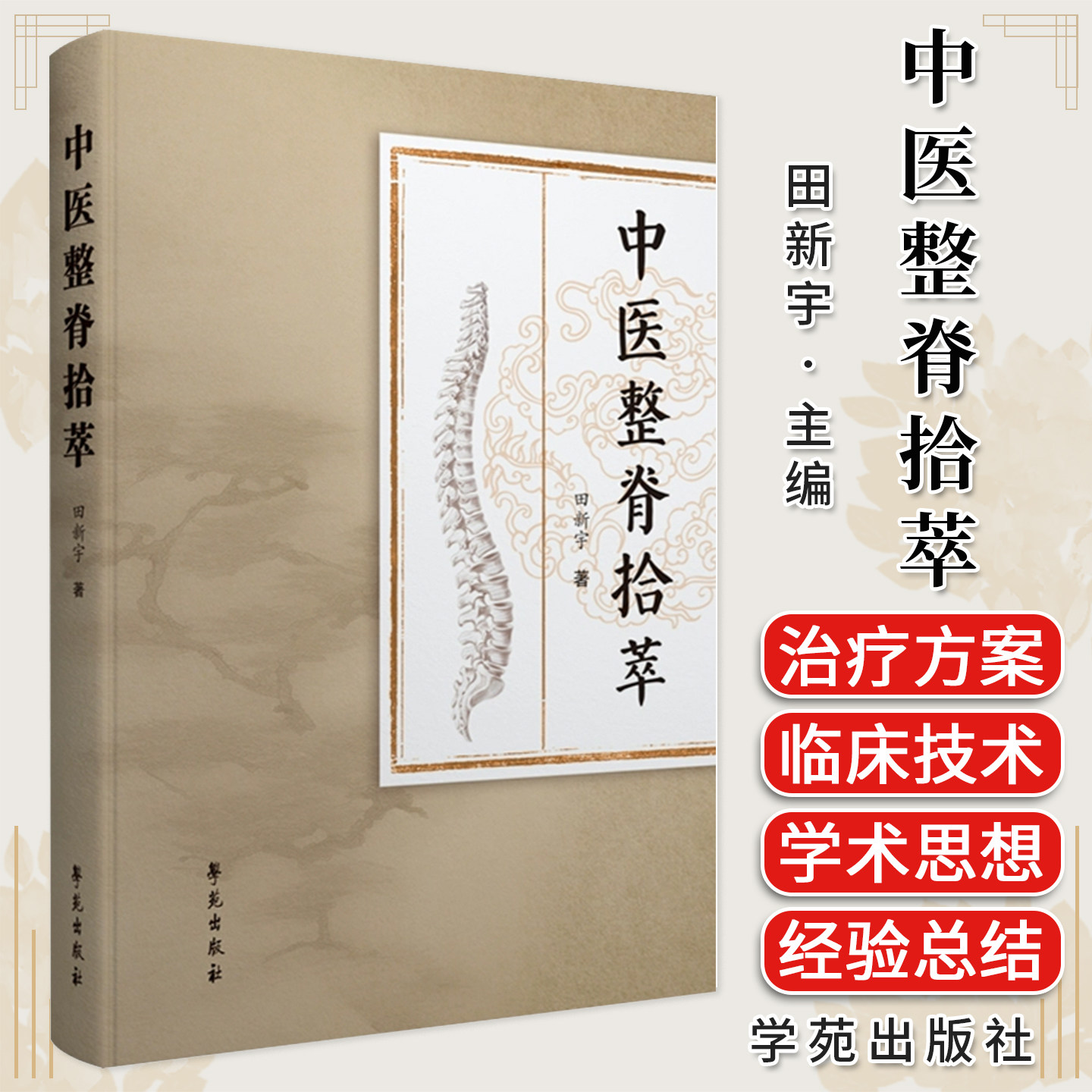 中医整脊拾萃 田新宇 可作为中医整脊学习者从业者的案头参考书 9787507771121 跟师学习经验总结 临床治疗方案与技术