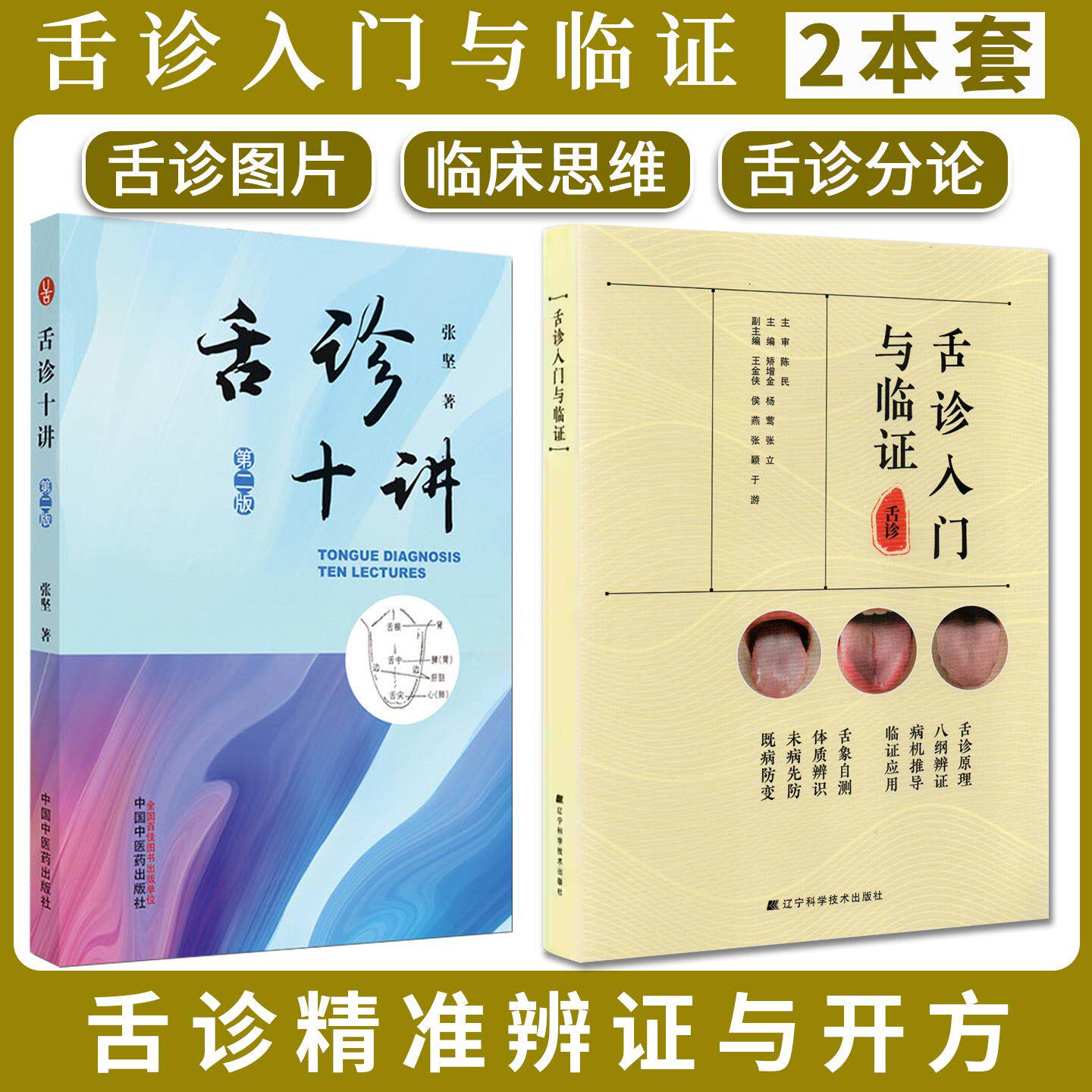 【全2册】舌诊十讲第2版+舌诊入门与临证 张坚著 医学书籍中医舌诊临床图解 中国中医药出版社 9787513269995