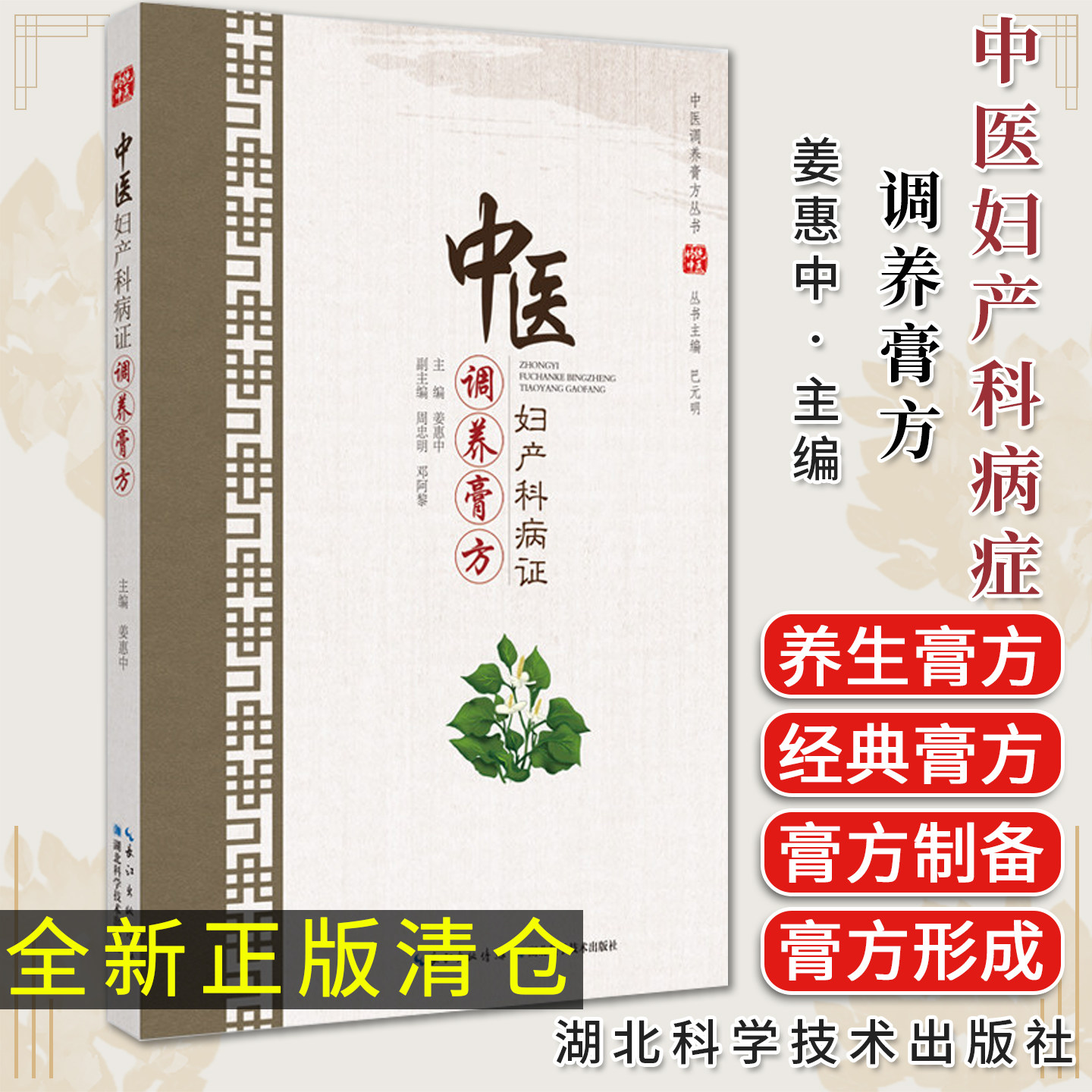 中医妇产科病症调养膏方 中医调养膏方丛书 姜惠中 湖北科学技术出版社9787570609543