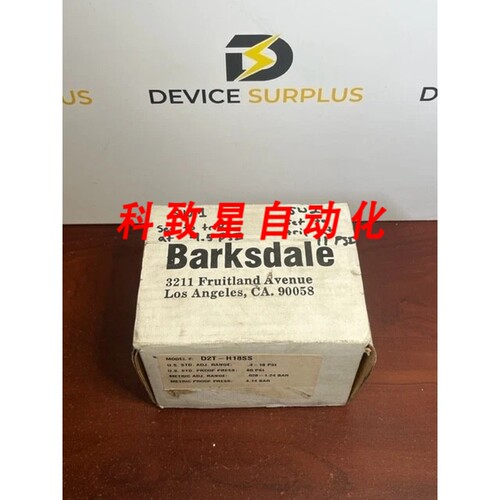 工业配件D2T-H18SS 压力开关1/4IN 0.4-18PSI 125/250/480V-AC