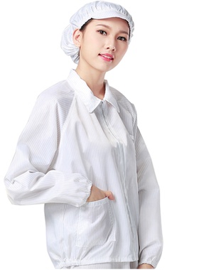 防静电分体服无尘服夹克上衣蓝色防护服电子洁净服静电服静电裤