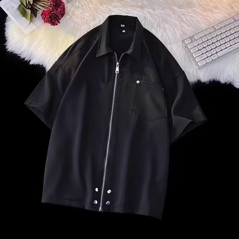 夏季短袖衬衫女宽松百搭