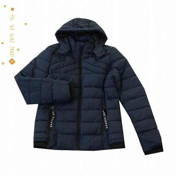 可脱卸帽长袖保暖棉衣拉链