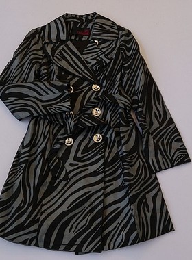 春秋新款女士翻领双层性感薄纱双排扣风衣  中长系腰带开衫外套Y3