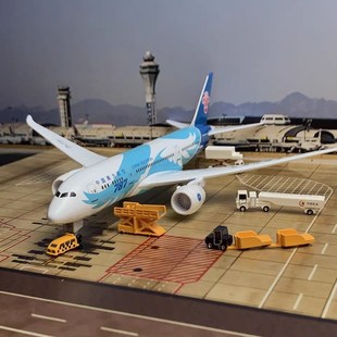 南方航空波音B787模型实心合金静态飞机模型带轮子南航摆件模型