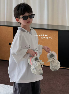 2026夏季新款韩版童鞋潮牌JBM中大男女童镂空网LED亮灯鞋运动凉鞋