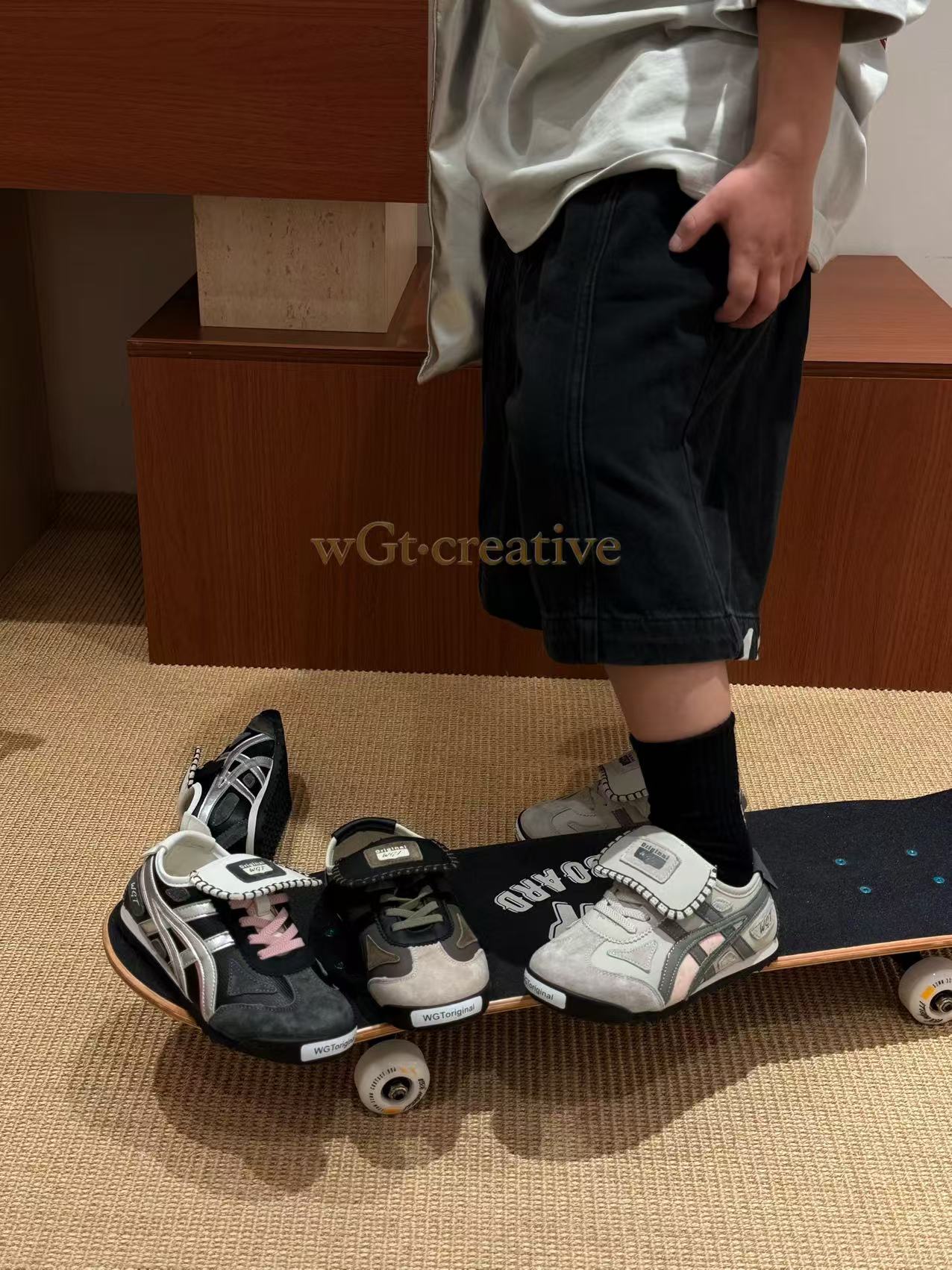 儿童休闲复古板鞋阿甘德训运动鞋