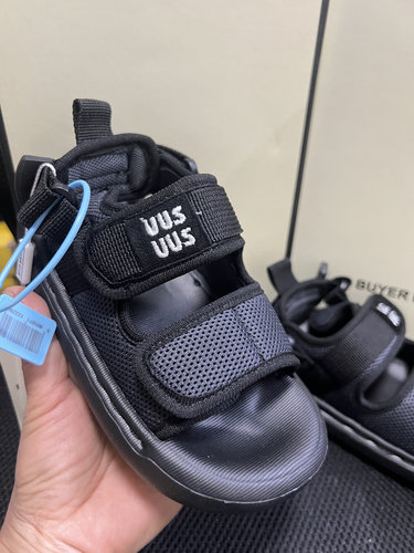 夏季新款韩版货儿童鞋潮牌UUS中大男女童魔术贴沙滩运动凉鞋