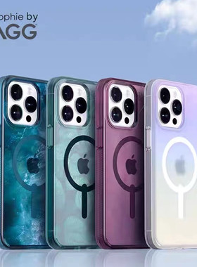 ZAGG多彩抗菌4米防摔15pro手机壳石墨烯材料幻彩5G适用于iPhone15promax苹果15plus保护壳适配MagSafe军工防