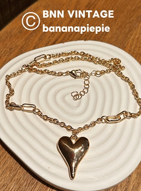 花少姐妹轻奢名媛Vintage复古中古爱心宝石叠戴赵露思 CHOKER项链