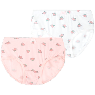 衣拉拉女童内裤儿童三角内裤天丝莫代尔女孩短裤夏天宝宝内裤2条