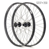 山地车自编轮组 太阳SD37车圈KOOZER 350棘轮花鼓 DT不锈钢辐条