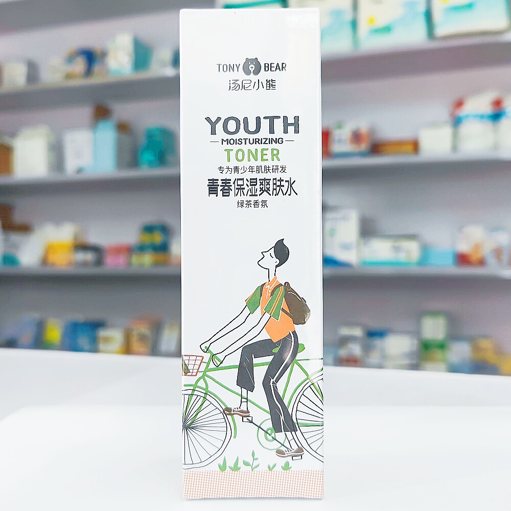 汤尼小熊 青春保湿爽肤水 160ml 绿茶香氛保湿呵护清新舒爽