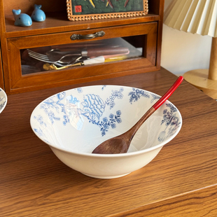 北府 图兰朵骨瓷碗甜品碗斗笠碗敞口碗面碗汤碗陶瓷碗可微波