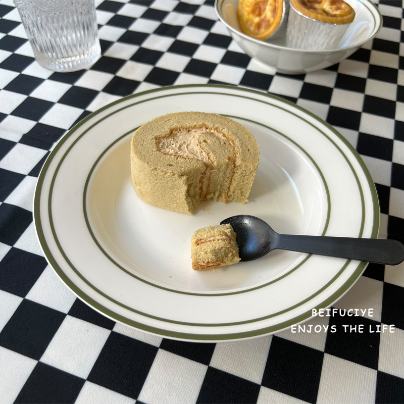 西餐盘陶瓷甜品碗韩式复古蛋糕