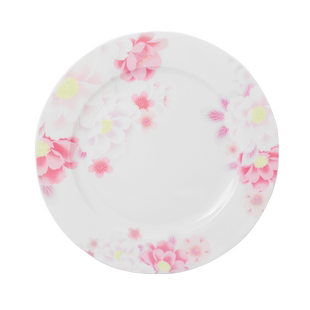 浪漫粉樱唐山骨瓷餐具米饭碗菜盘陶瓷可微波结婚送人送人礼盒套装