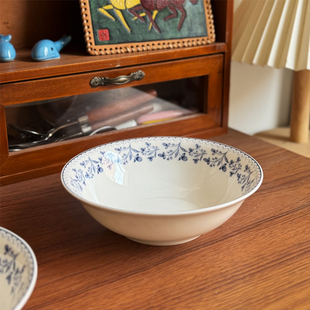 北府 繁枝骨瓷碗甜品碗小碗斗笠碗敞口碗面碗陶瓷餐具可微波