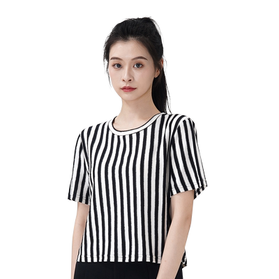 WEWE唯唯短袖休闲常规条纹