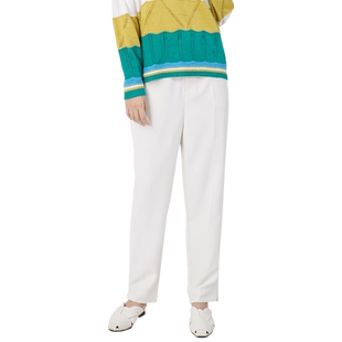 WEWE/唯唯春季新品女装直筒百搭通勤休闲裤简约OL风西装裤