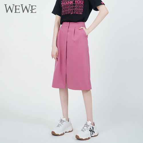 WEWE唯唯半身裙H型气质通勤