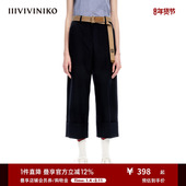 宽松通勤九分西裤 IIIVIVINIKO 精仿羊毛面料 子女M312806160B