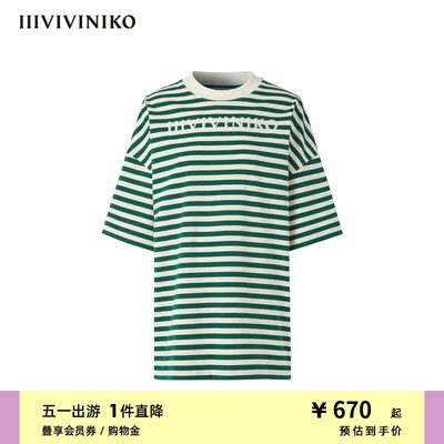 宽松条纹T恤IIIVIVINIKO