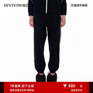 子女M344815393E 宽松运动慢跑裤 IIIVIVINIKO 经编高弹针织面料