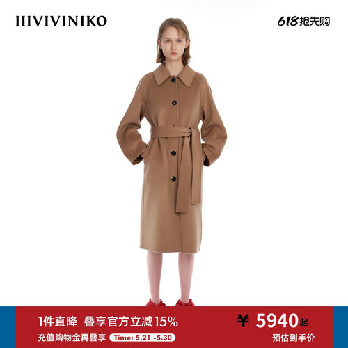 IIIVIVINIKO双面羊绒大衣