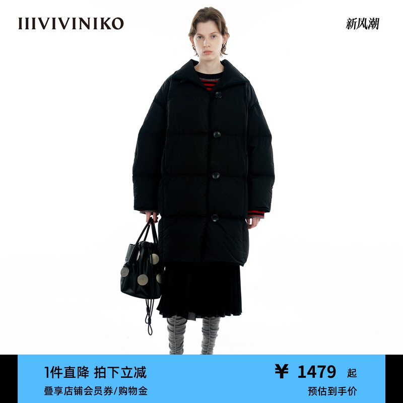 长款高领羽绒服IIIVIVINIKO