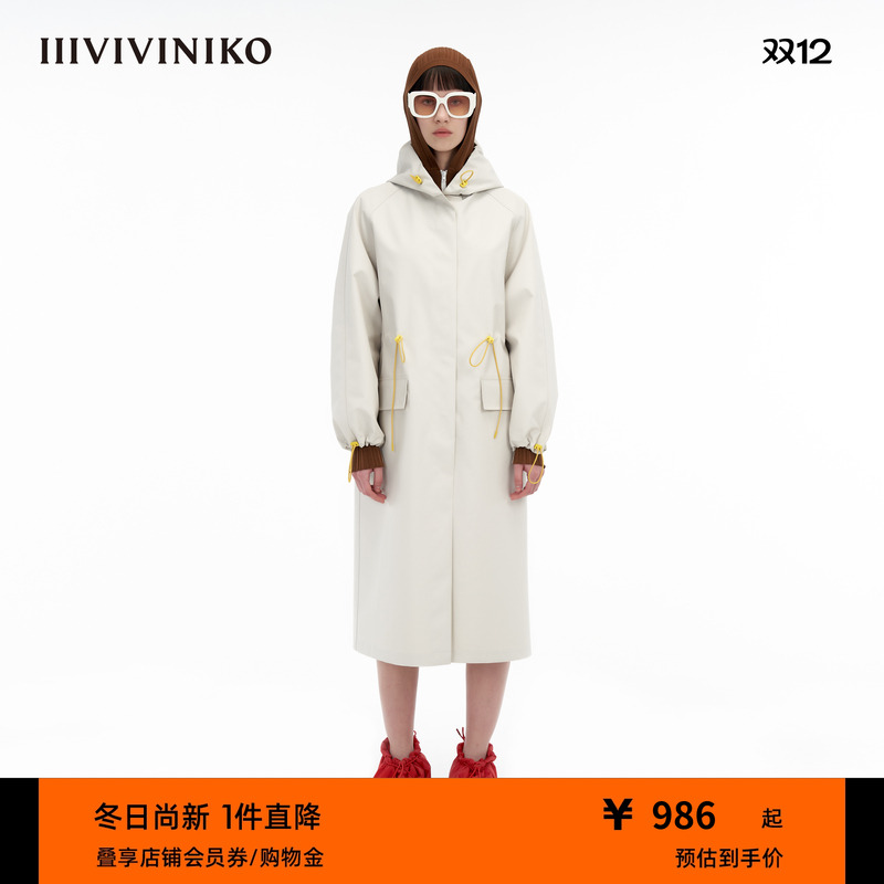 IIIVIVINIKO双面复古运动风衣