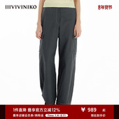 IIIVIVINIKO2025春新款 子女B510810160B 长裤 复古宽松香蕉裤 型工装