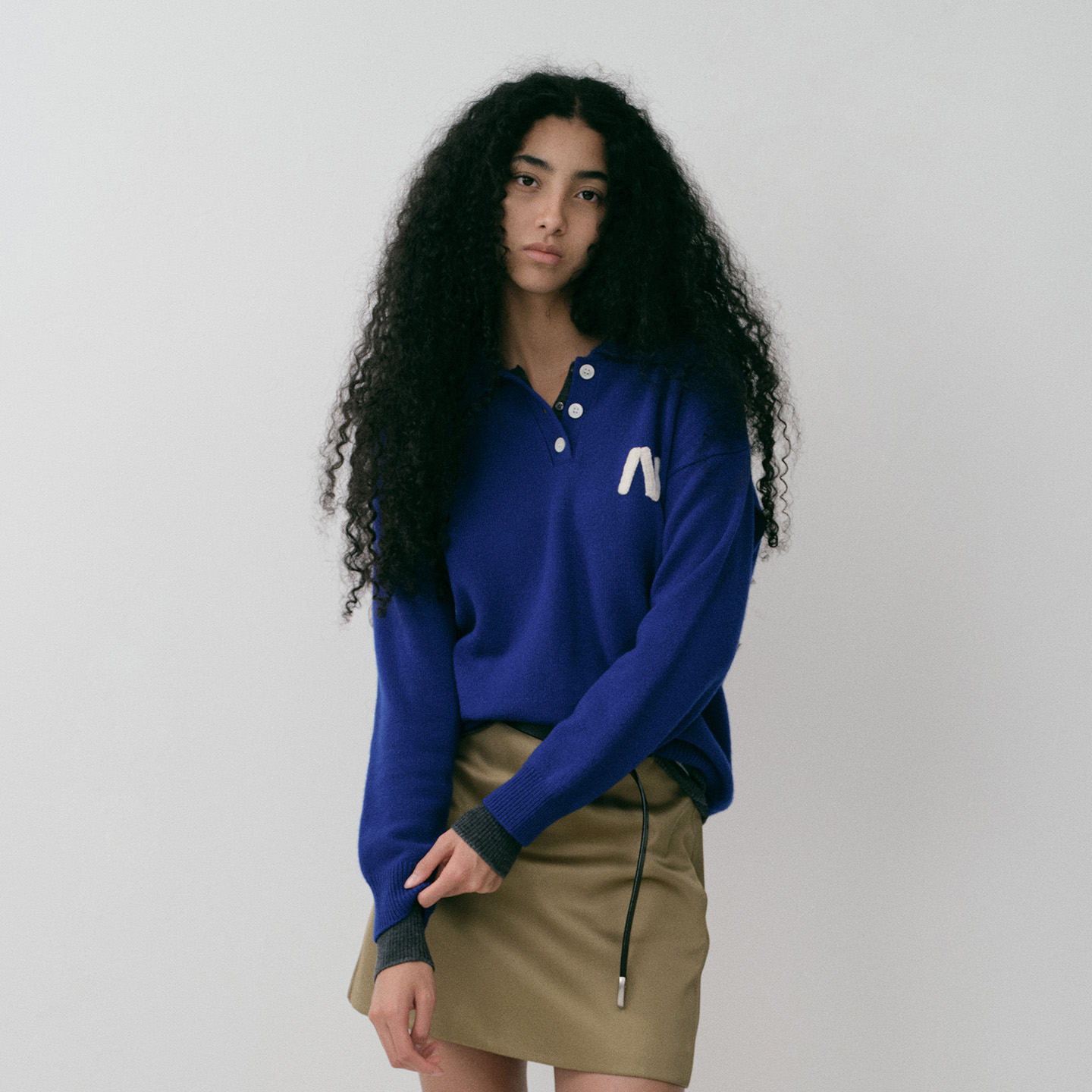 NO DIRECTION+ 手工钩针字母polo衫N540108603C42