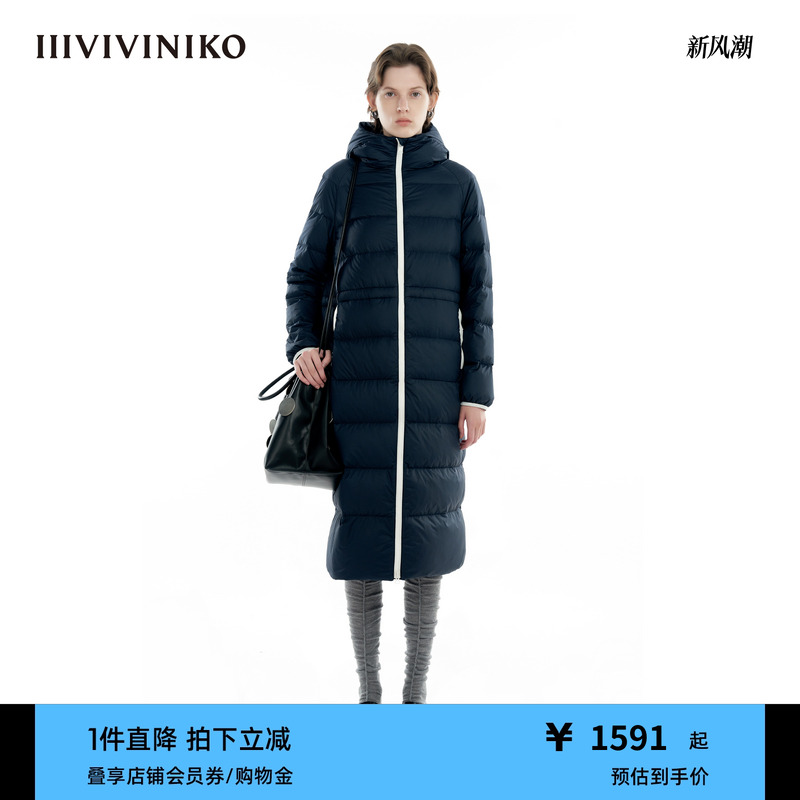 IIIVIVINIKO户外长款羽绒服