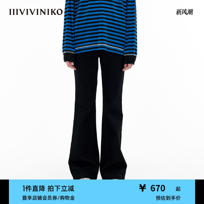 IIIVIVINIKO修身牛仔裤