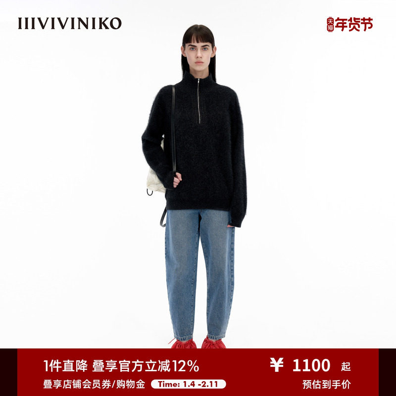 IIIVIVINIKO冬季新品“羊绒”高领多巴胺套头针织衫女M340138645C,女装/女士精品,羊绒衫,淘宝优惠券,粉丝福利购,淘宝优惠卷