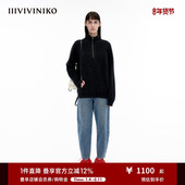 IIIVIVINIKO冬季 女M340138645C 高领多巴胺套头针织衫 新品 羊绒