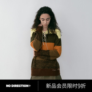 N610103607A 费尔岛色彩海军领宽条纹针织衫 DIRECTION