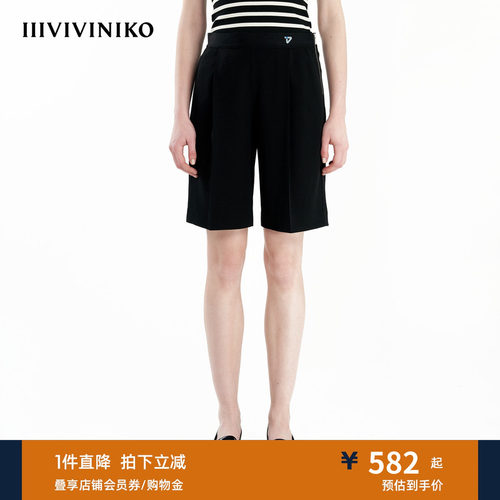 直筒休闲短裤IIIVIVINIKO