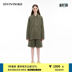 衍缝廓形棉服外套女M341901384F 宽松保暖厚版 IIIVIVINIKO冬季 新品