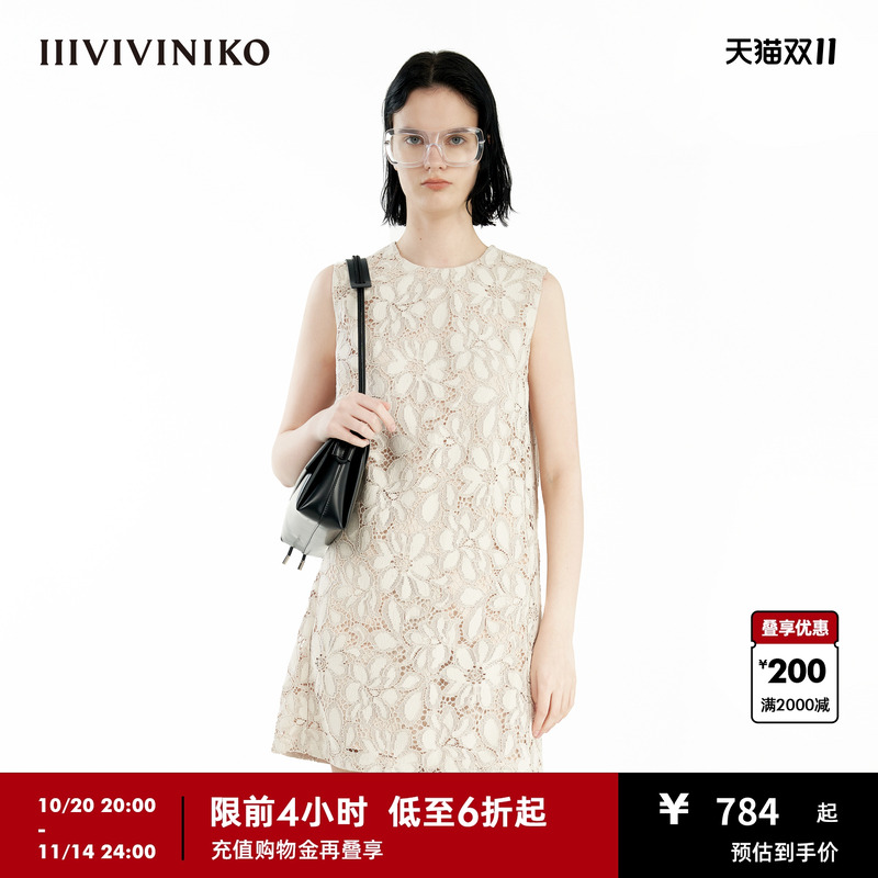 直筒无袖连衣裙IIIVIVINIKO