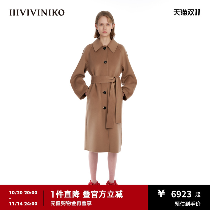 IIIVIVINIKO双面羊绒大衣