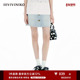IIIVIVINIKO2025春新款 休闲工装 风A字形牛仔短裙女B511704220A