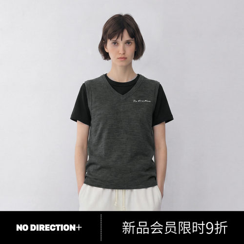 叠穿可拆T恤背心真两件
