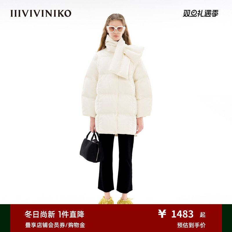 羽绒服中长款IIIVIVINIKO设计师